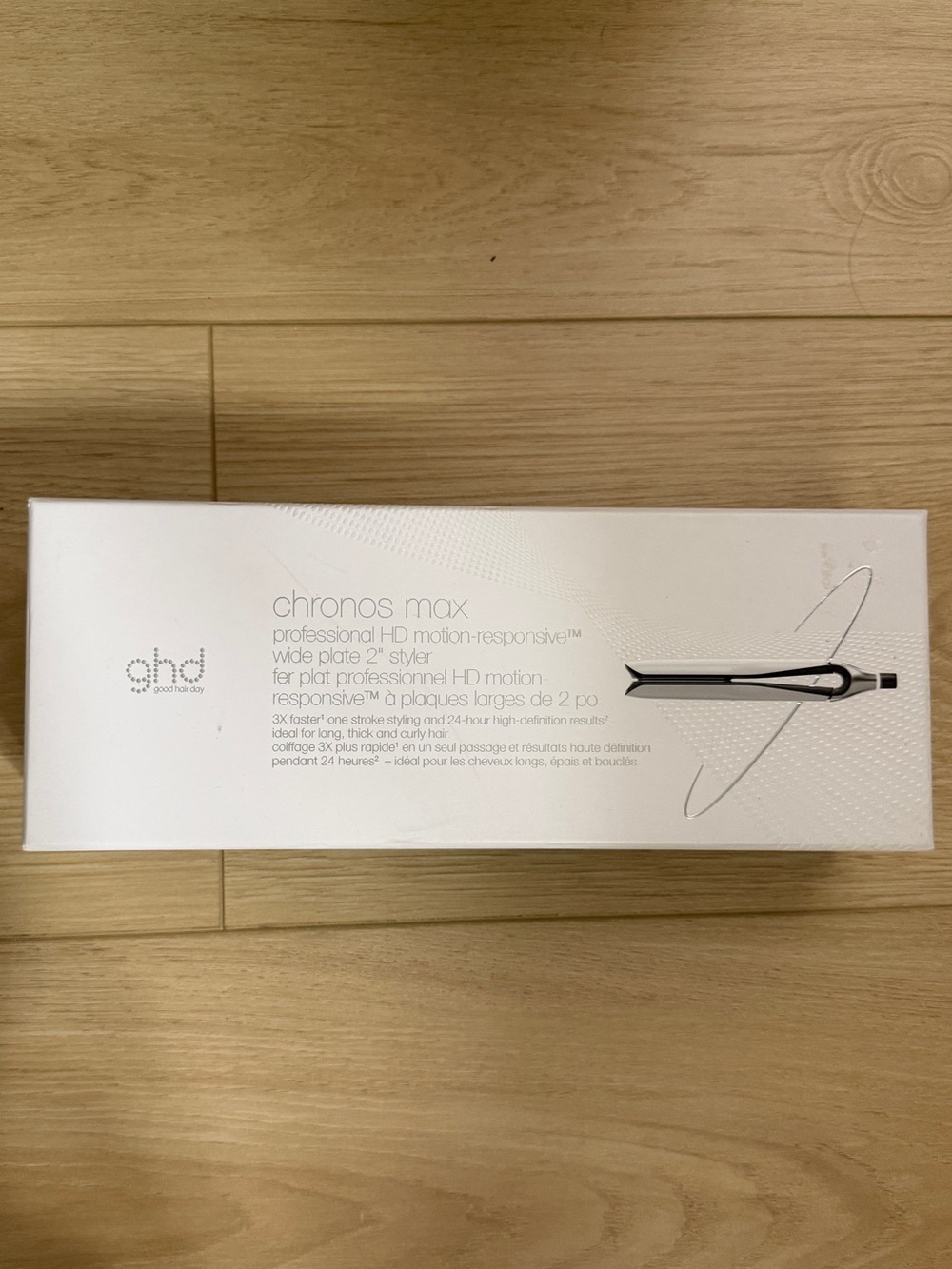 GHD Chronos Max 2” wide plate hair iron straightener